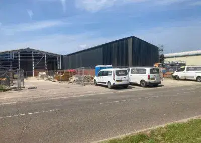 Tente Castors warehouse extension in Peterborough Cambridgeshire