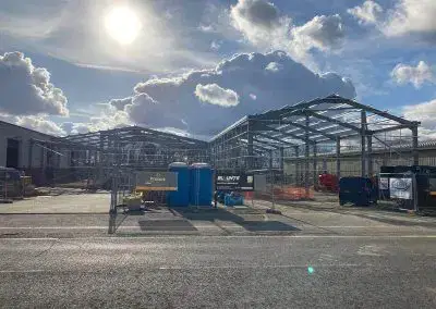 Tente Castors warehouse extension in Peterborough Cambridgeshire