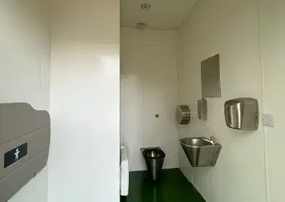 Toilet Block Construction Project in March Cambridgeshire - interior