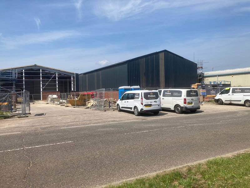 Tente Castors warehouse extension in Peterborough Cambridgeshire